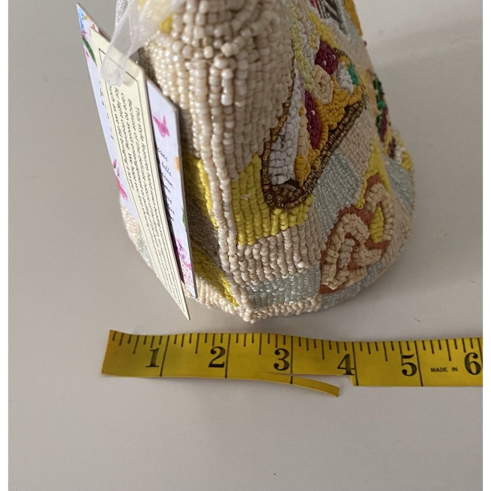 Beaded Cream Shoulder Bag with Colorful Fast-Food Motifs - Picture 8 of 16